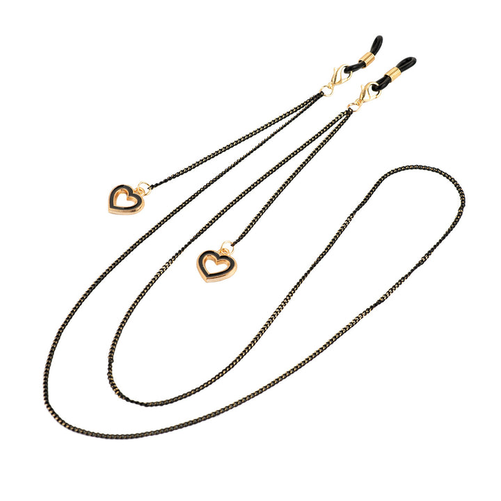 Herz Charm Brillen Kette Karnz