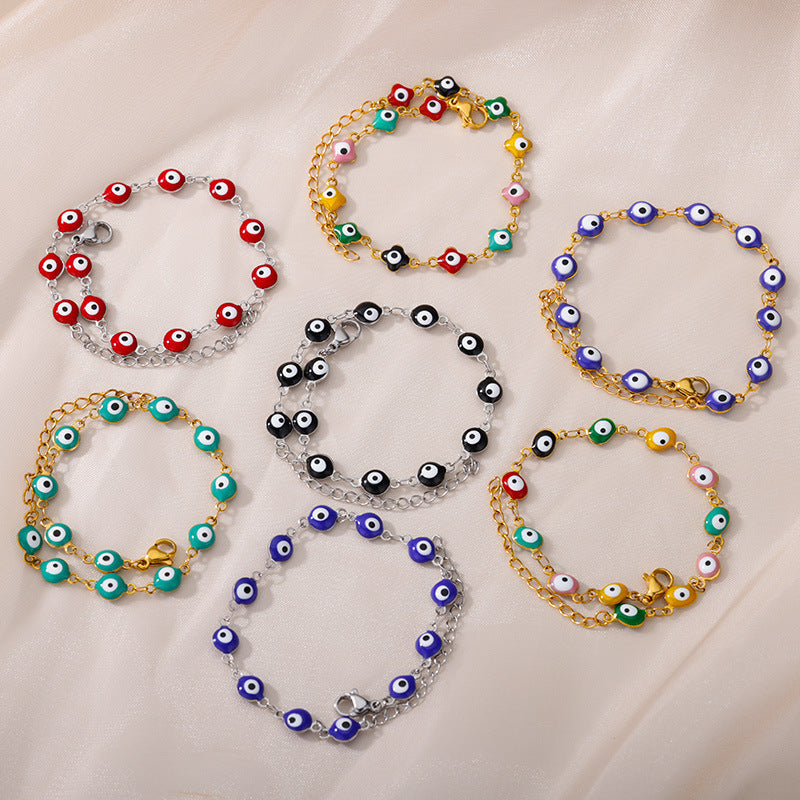 Evil Eye Schutz Anklet Karnz