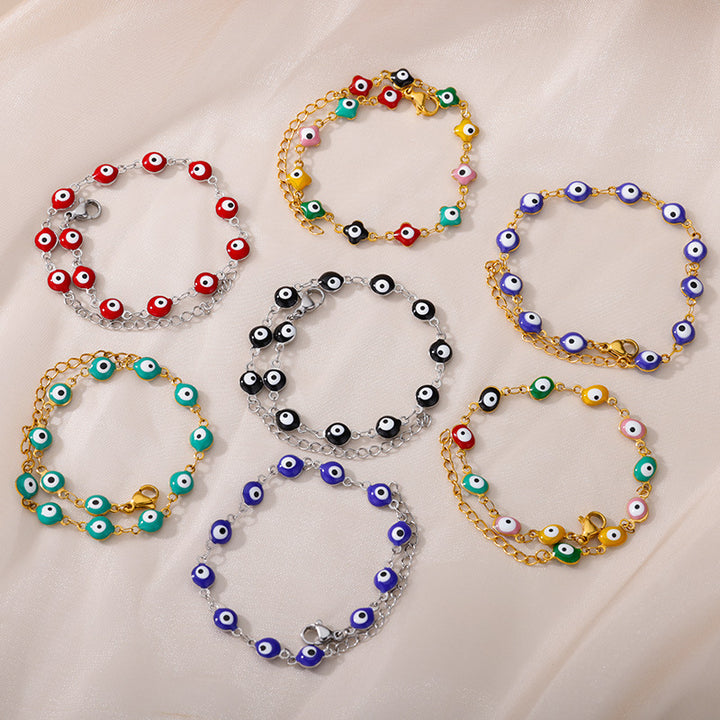 Evil Eye Schutz Anklet Karnz