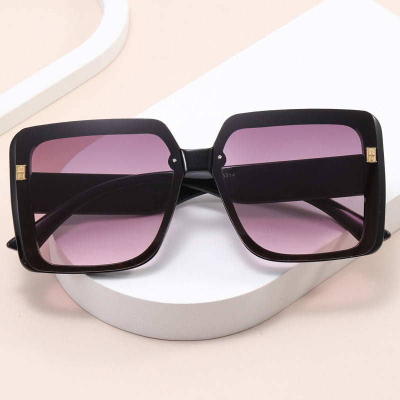 Damen trendige oversized quadratische Sonnenbrille Karnz