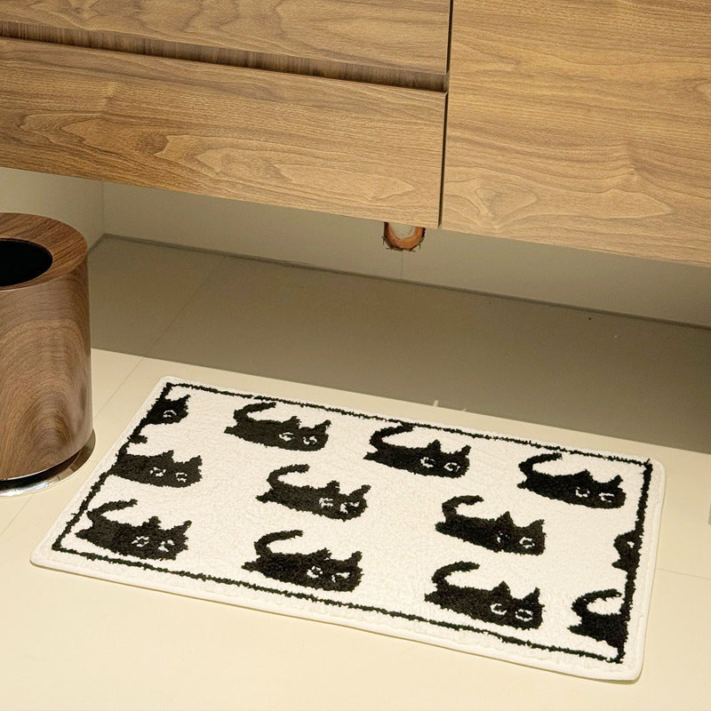 Niedliche Katzenmuster-Badematte
