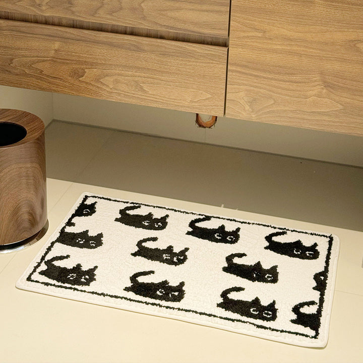 Niedliche Katzenmuster-Badematte
