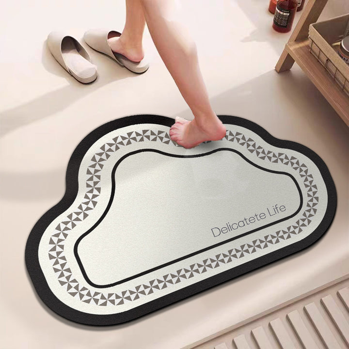 Stylische Badezimmerbereichmatte