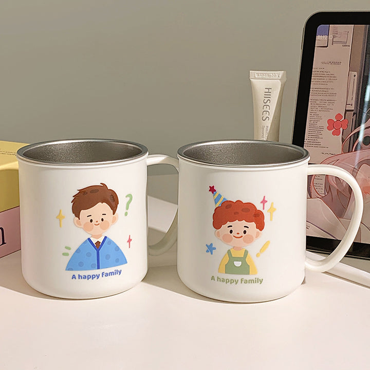 Keramiktasse mit Fröhlichem Familienmotiv Karnz 1786635457