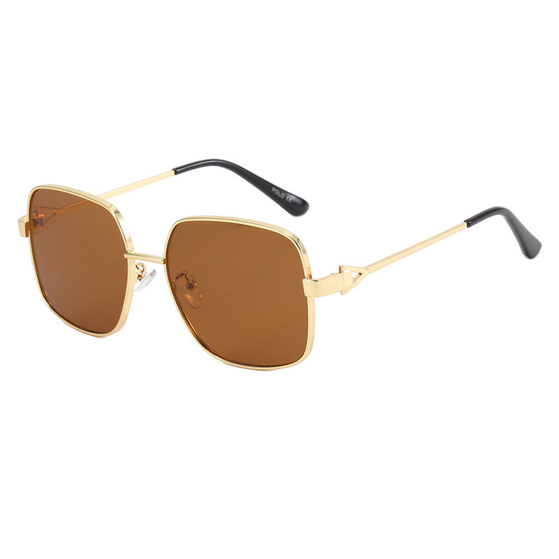 Damen quadratische Sonnenbrille mit modischem und robustem Gestell Karnz