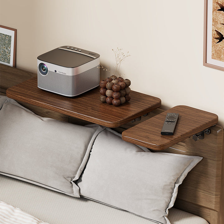 Slim Floating Kopfteil Nachttischregal mit ultra-dünnem Profil und abgerundeten Ecken