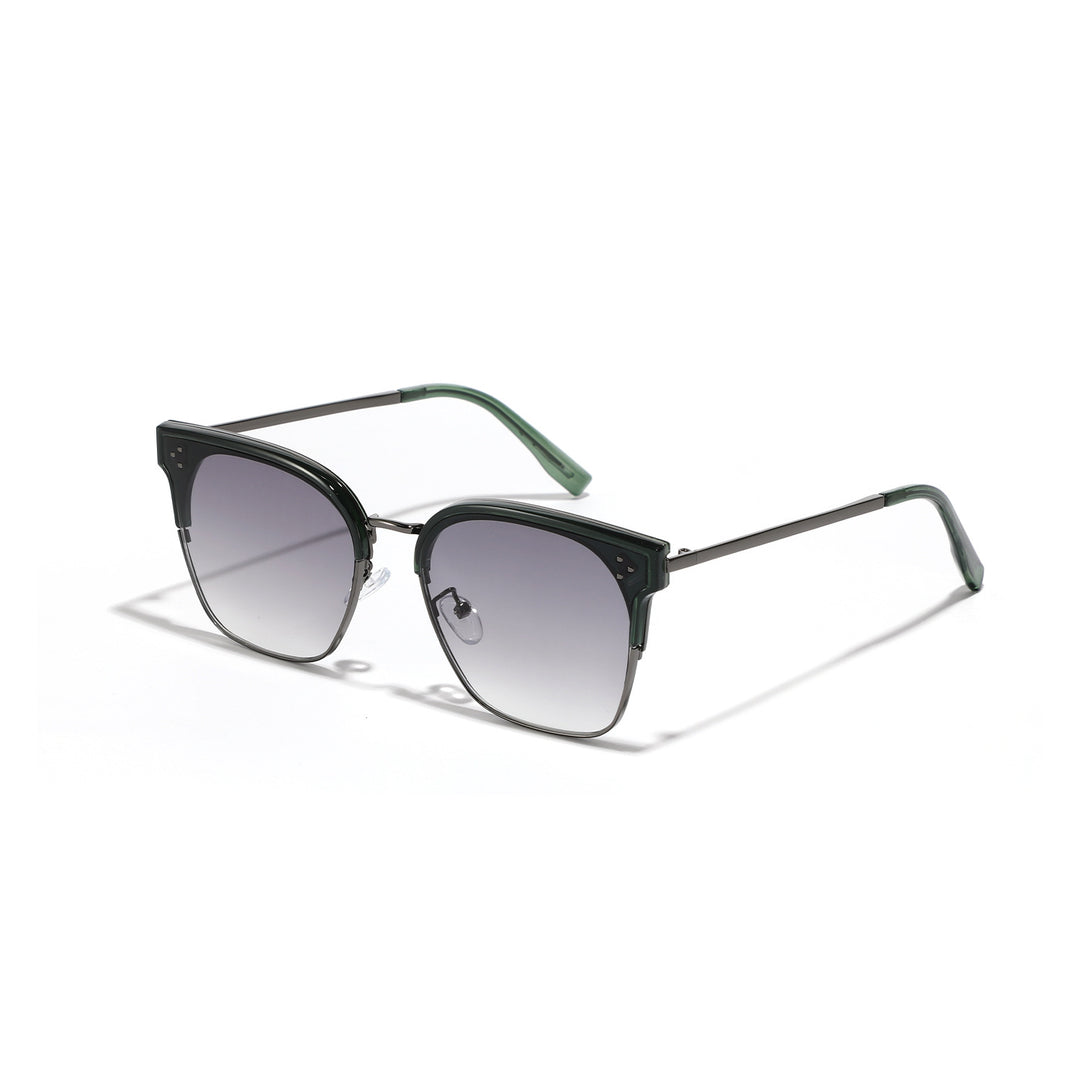 Damen modische Sonnenbrille mit markantem Design und kontrastreichem Rahmen Karnz