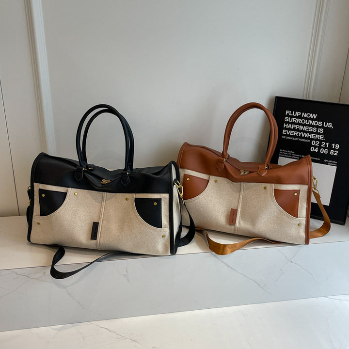 Stylische Canvas-Wochenendtasche