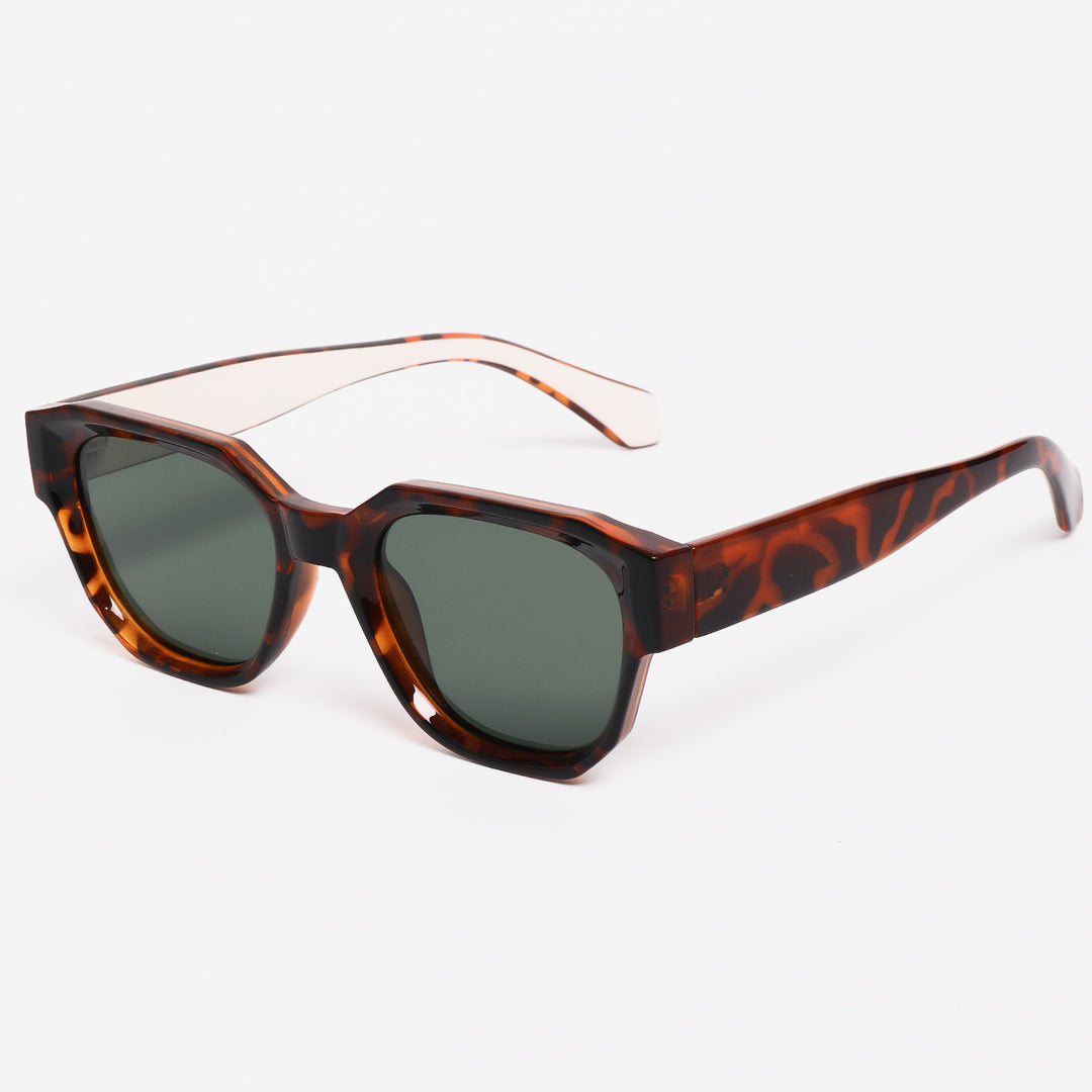 Damen Sonnenbrille im ausgefallenen Sechseckrahmen mit UV-Schutz Karnz