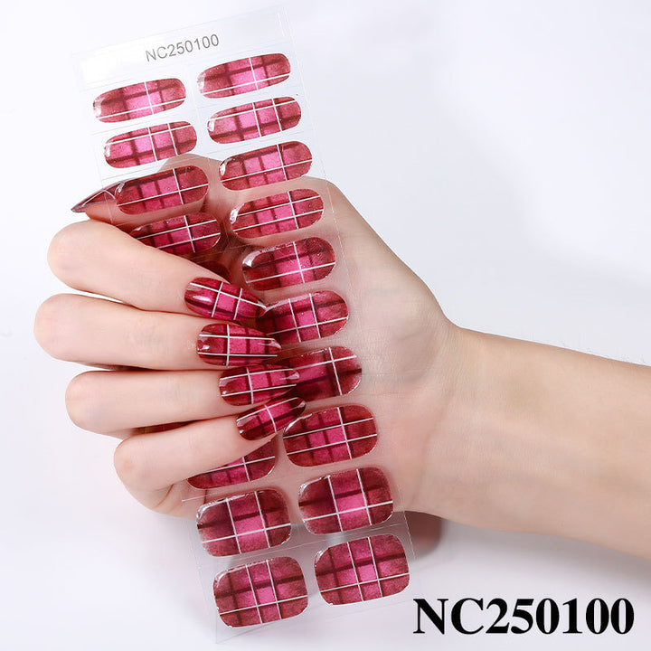 Elegante Blumenmuster Nagelwraps