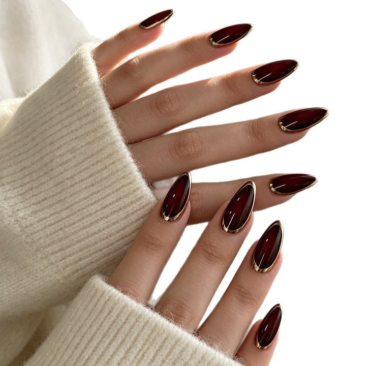 Elegante mandelförmige Nagelverstärkungen Karnz 1789915251
