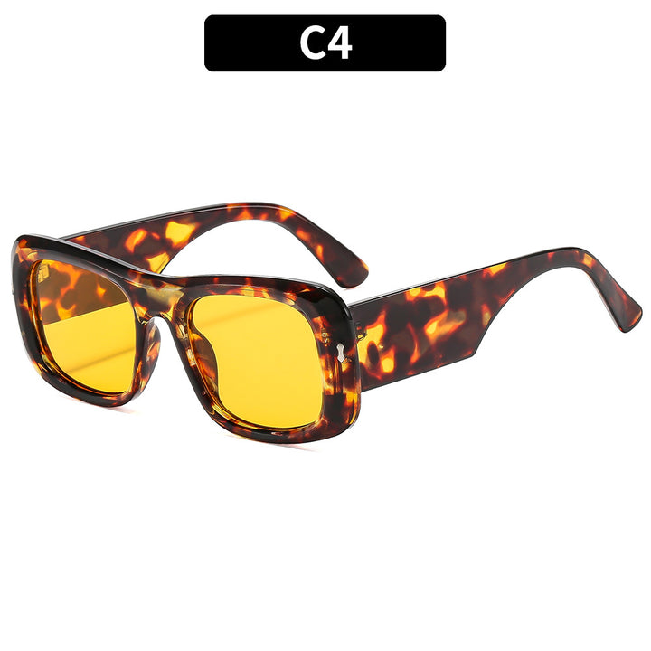 Fette quadratische Rahmen-Sonnenbrille