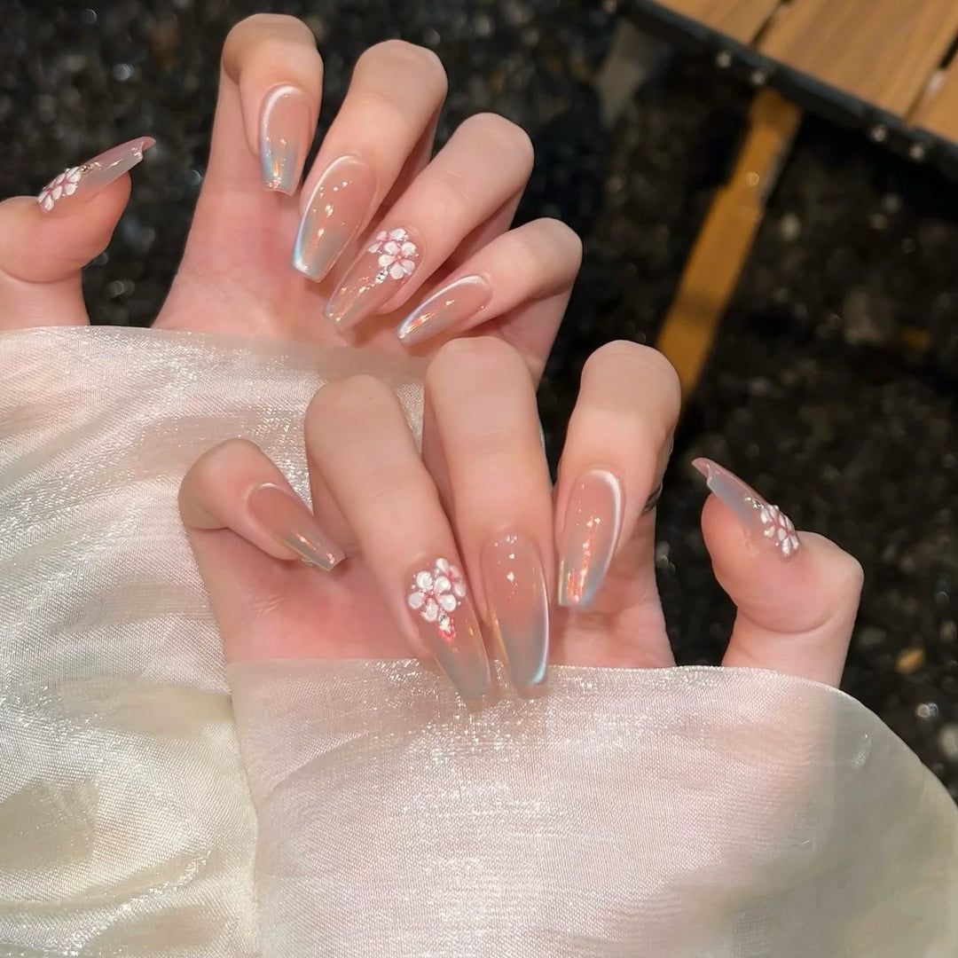 Dekoratives Blumendesign Druck-Nagelkunst-Set 1790745832