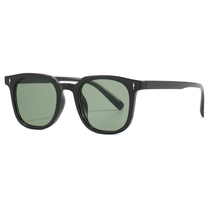 Damen modische quadratische Sonnenbrille mit langlebigem Kunststoffrahmen Karnz