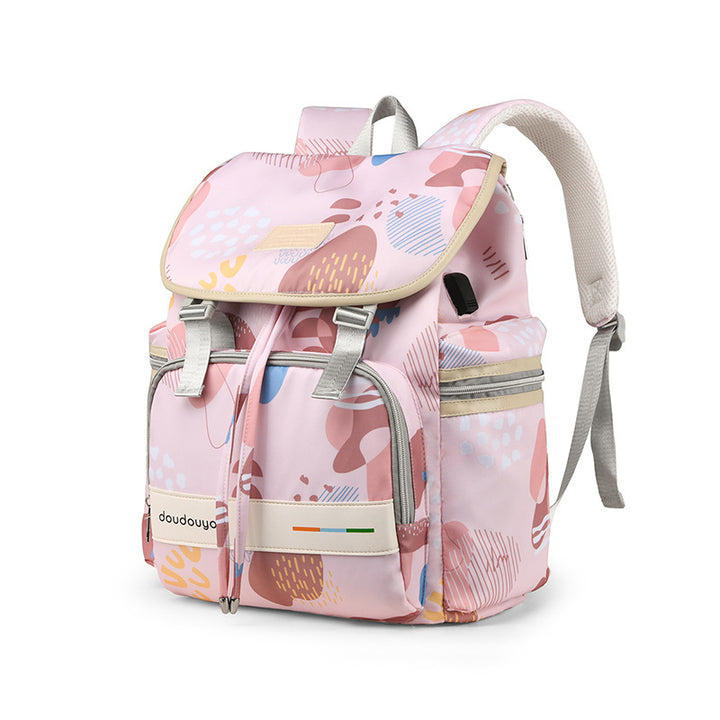 Vielseitiger Grafikdruck-Rucksack Karnz