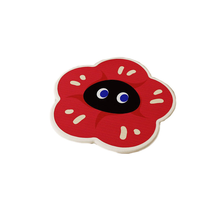 Contoured Flower-Shaped Memory Foam Seat Cushion with Non-Slip Base