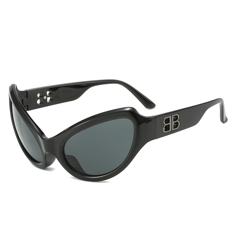 Damen elegante Cat-Eye Sonnenbrille mit hochwertigen UV-Schutzgläsern Karnz