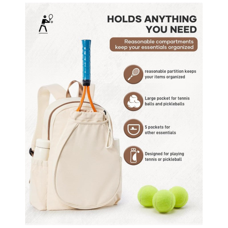 Sportlicher Tennistrolley-Rucksack mit Spezialisierten Fächern Karnz