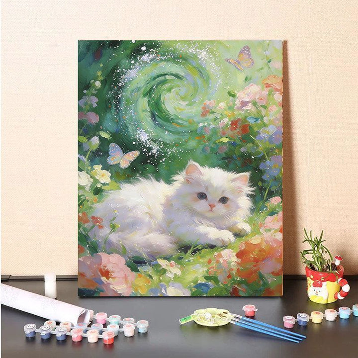 DIY Katzen-Themen Malen Leinwand Kit Karnz