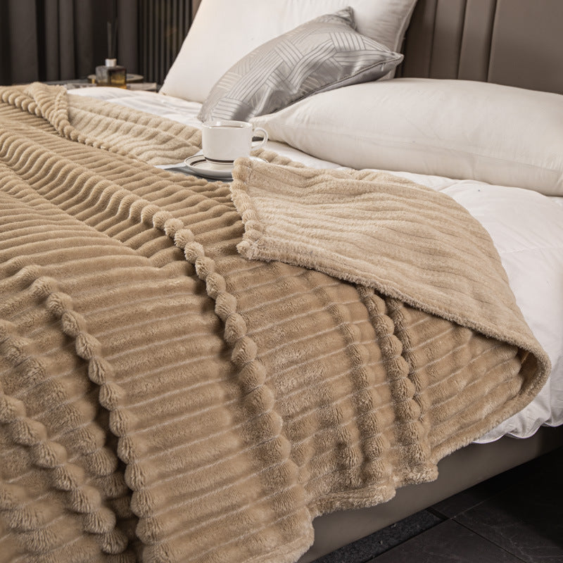 Luxuriöse Strukturierte Fleece-Decke