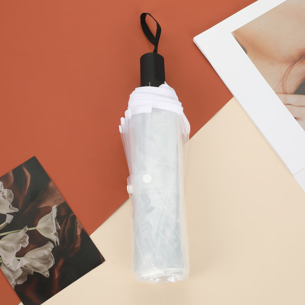 Unisex Automatischer Transparent-Regenschirm Karnz