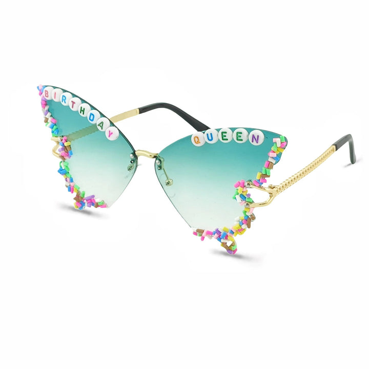 Damen Exklusive Party-Sonnenbrille mit individuellem Schriftzug Karnz