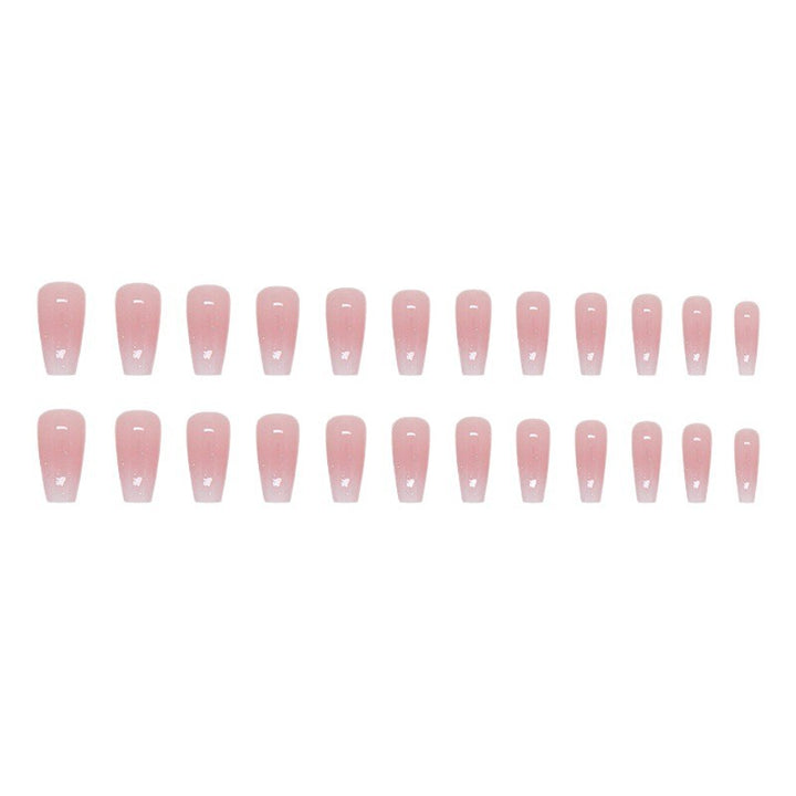 Künstlerisches Press-On-Nagelset mit himmlischem Design Karnz