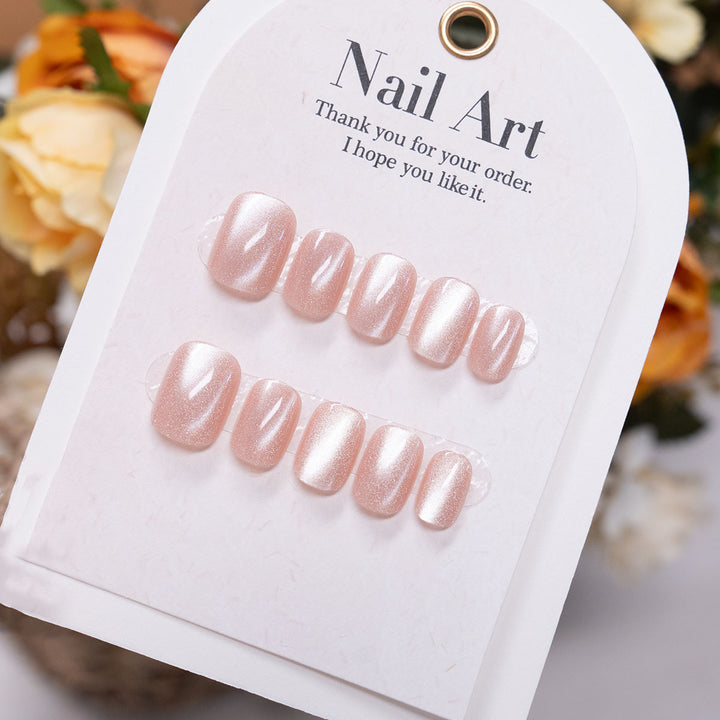 Elegantes Press-On-Nagelkunstset mit Glanzfinish
