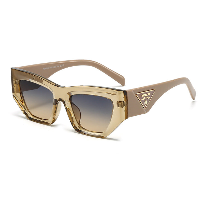 Damen Designer Sonnenbrille mit modernem, geometrischem Rahmen Karnz