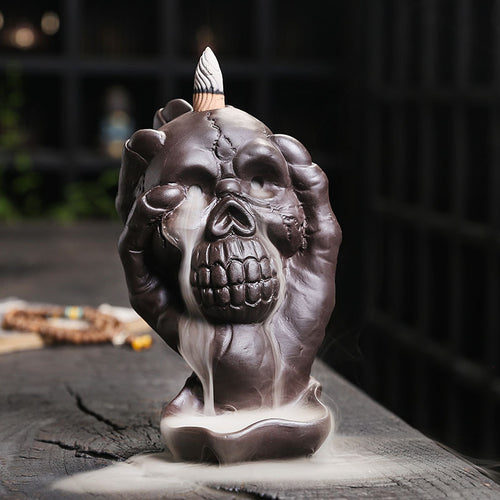 Künstlerischer skull-förmiger Räuchergefäß