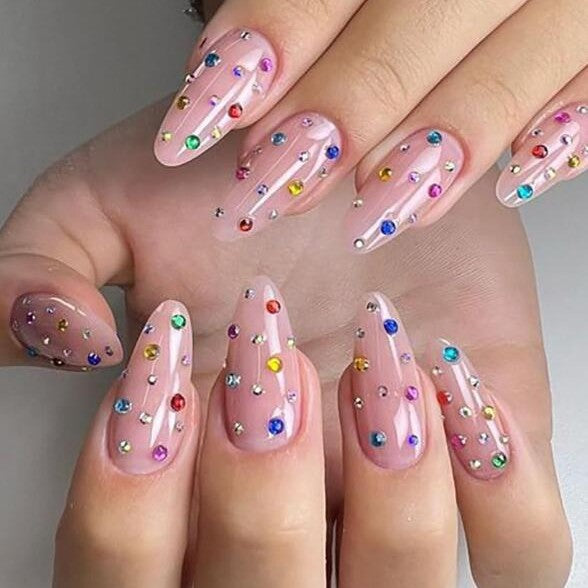 Nagelkunst Dekoration Strass Set