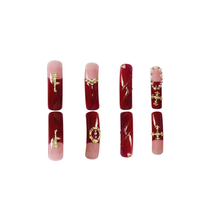 Elegante Stiletto Nagelkunst Karnz