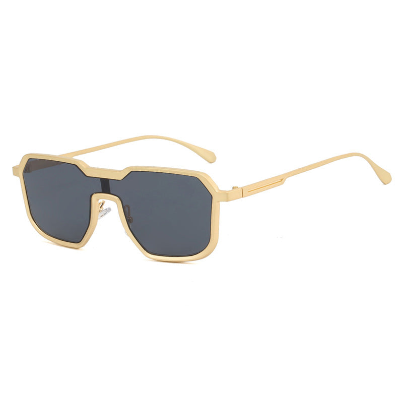 Damen extravagante geometrische Sonnenbrille mit schützendem UV-Filter Karnz