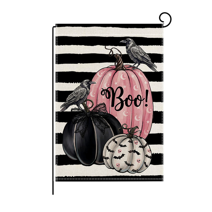 Halloween Willkommen Dekorative Gartenflagge