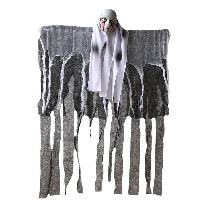 Gruselige Halloween Dekofigur mit beweglichem Skelett