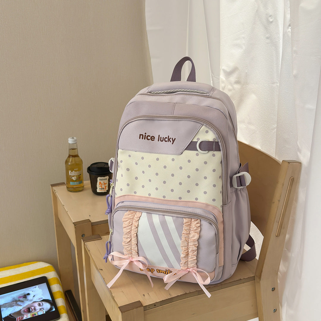 Stylischer multifunktionaler Rucksack mit niedlichen Charms Karnz