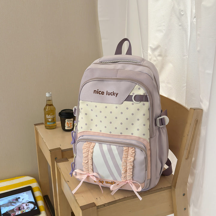 Stylischer multifunktionaler Rucksack mit niedlichen Charms Karnz