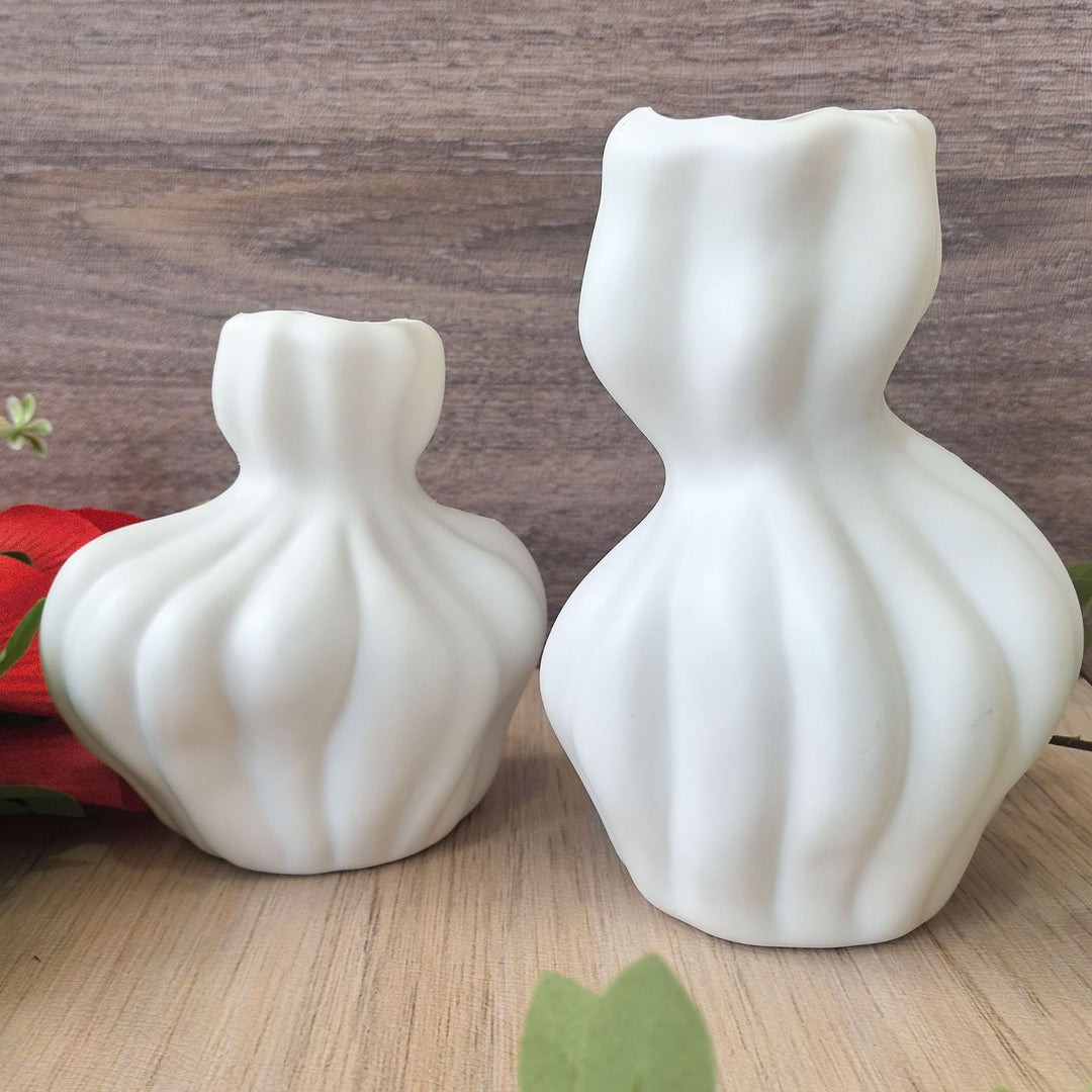 Abstract Textured Decorative Vase Karnz