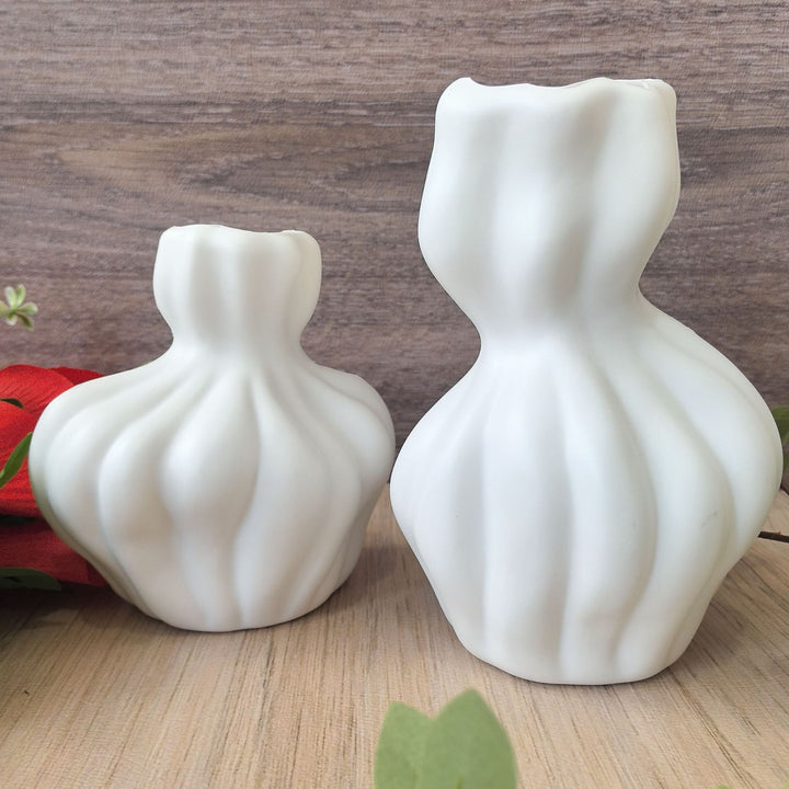 Abstract Textured Decorative Vase Karnz