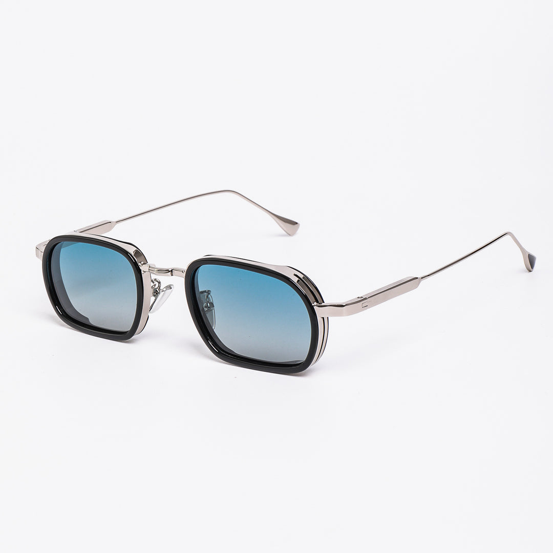 Damen modische Sonnenbrille mit robustem Metallrahmen und trendigen Gläsern Karnz