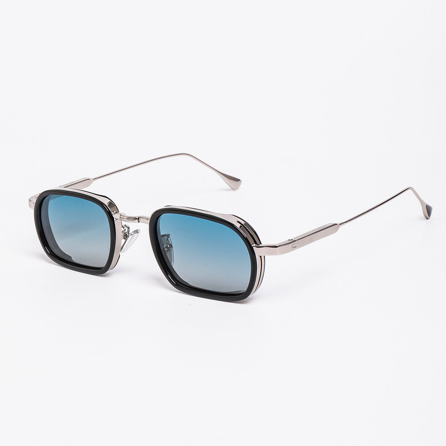 Damen modische Sonnenbrille mit robustem Metallrahmen und trendigen Gläsern Karnz
