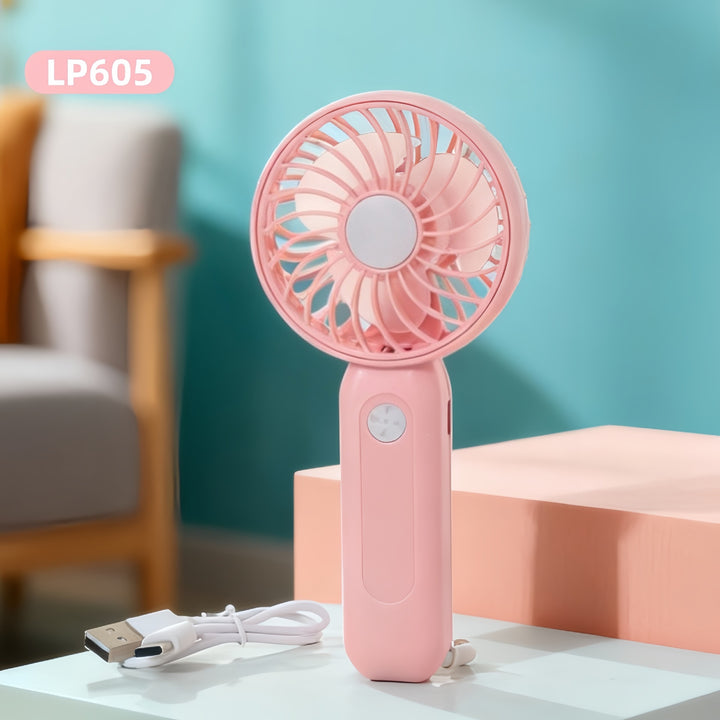 Damen Tragbarer USB Handventilator mit ergonomischer Grifftechnologie Karnz