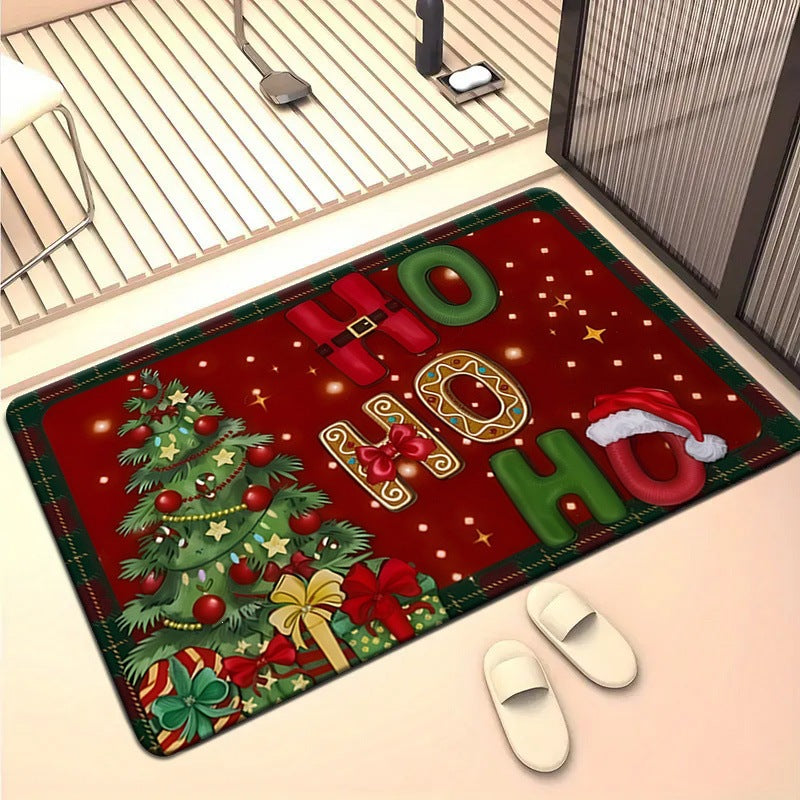 Santa-Schlitten-Themen Indoor Willkommensmatte