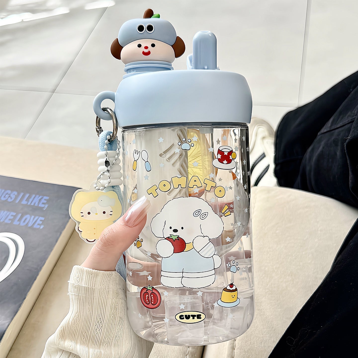 Unisex Trinkflasche mit fröhlichem Weihnachtsdesign Karnz