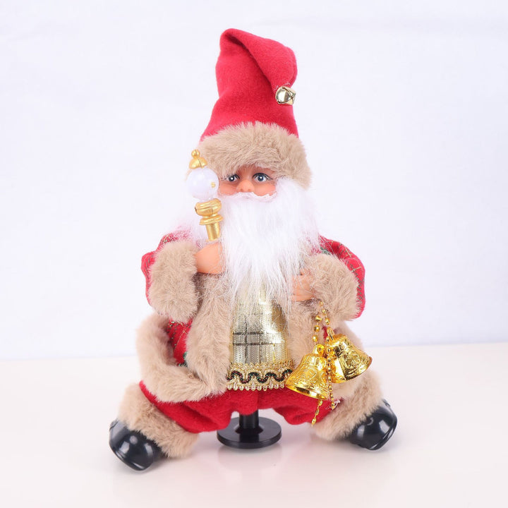 Dekorative Weihnachtsmannfigur mit Süßigkeit