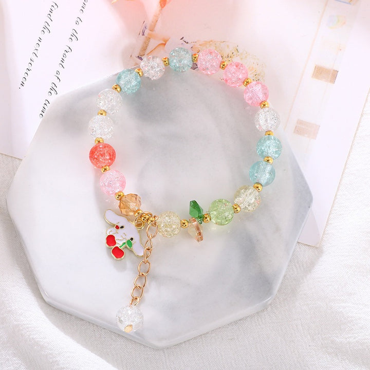 Verspieltes Armband mit Bunten Glasperlen Karnz