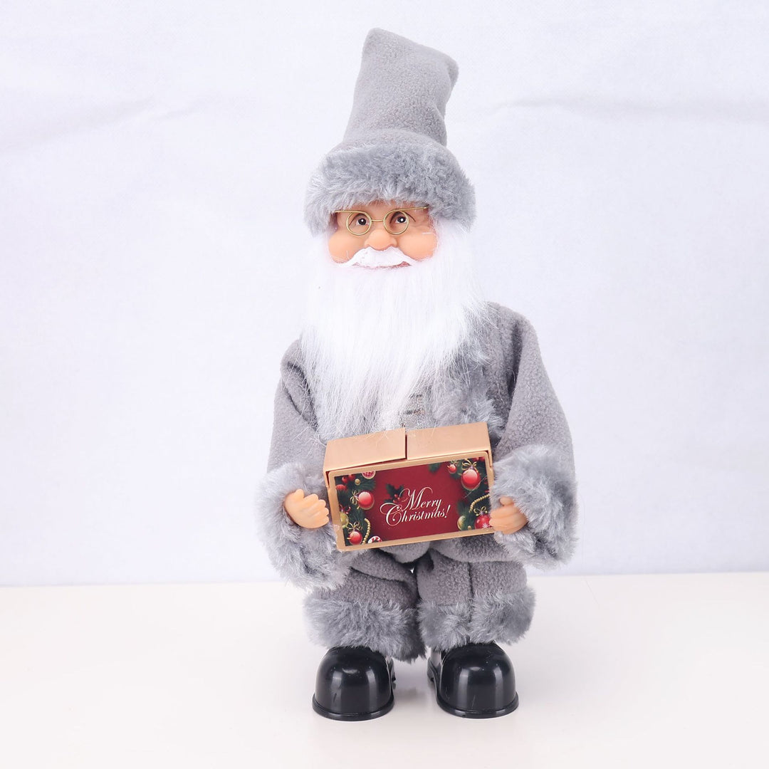 Dekorative Weihnachtsmannfigur mit Süßigkeit