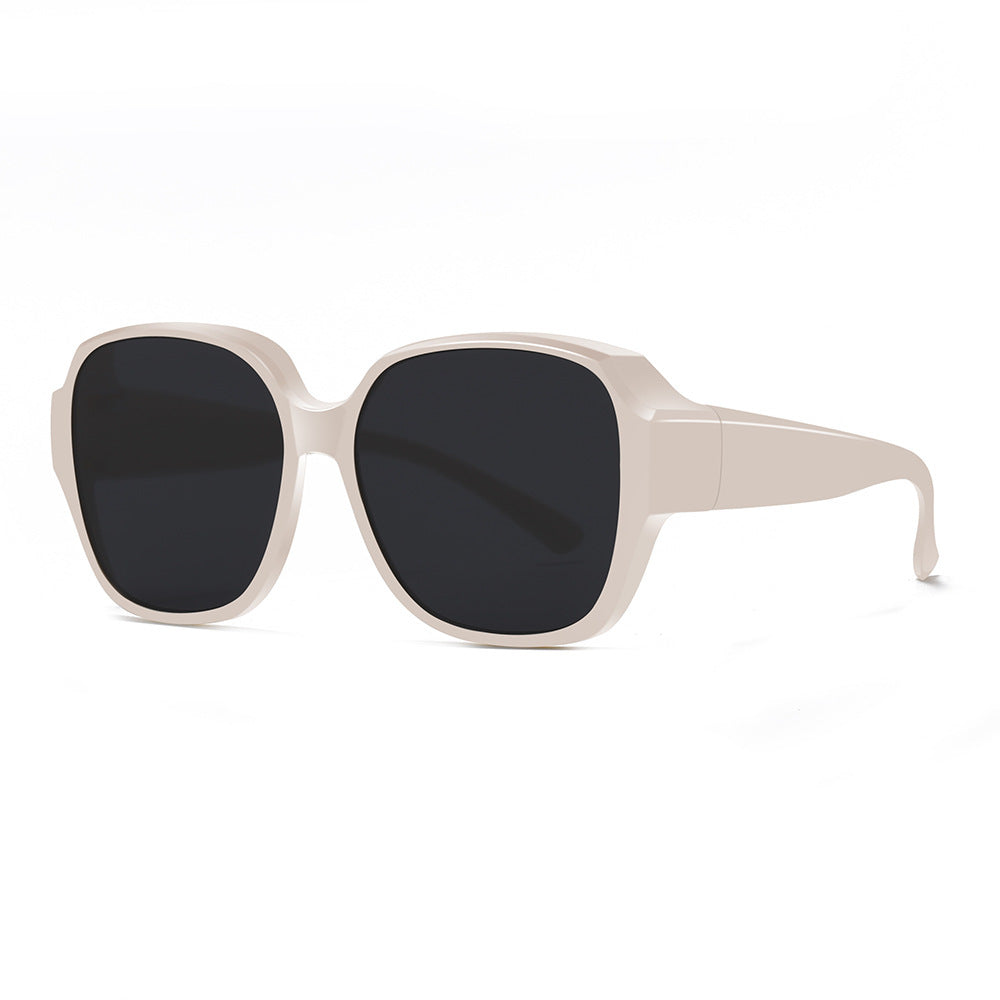 Damen Quadratische Sonnenbrille mit breitem Rahmen und UV-Schutz Karnz