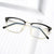 Damen Designer-Brille mit auffälligem Rahmen Karnz