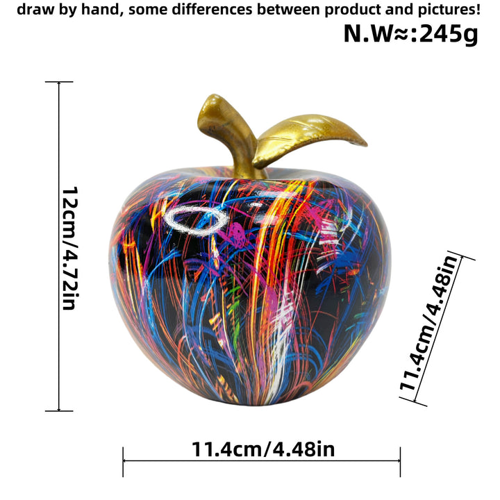 Dekorative Apfelfigur mit künstlerischem Design Karnz